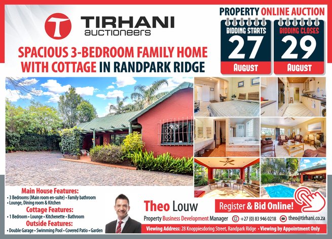 Image for SPACIOUS 3-BEDROOM FAMILY HOME WITH COTTAGE IN RANDPARK RIDGE ONLINE AUCTION