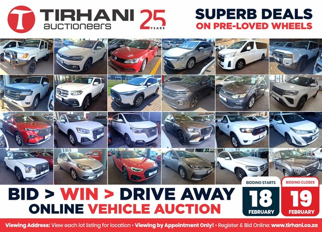 Image for SUPERB DEALS ON PRE-LOVED WHEELS | ONLINE VEHICLE AUCTION.