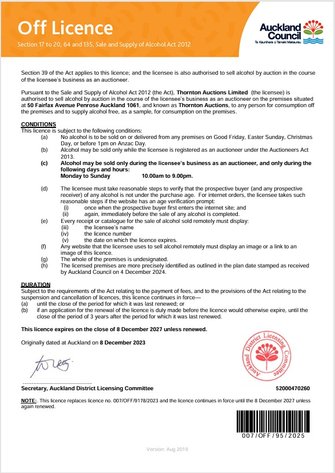 Image for General Goods Auction 31.3.25 TU133027